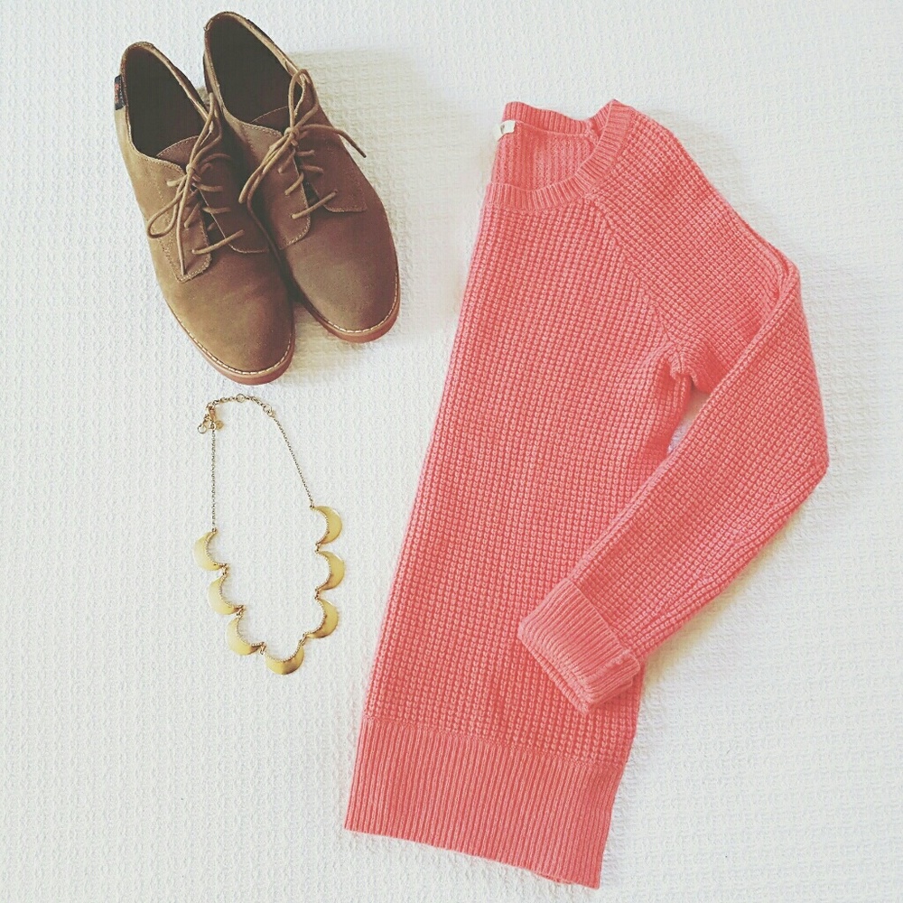 J. Crew Waffle Crew neck Sweater